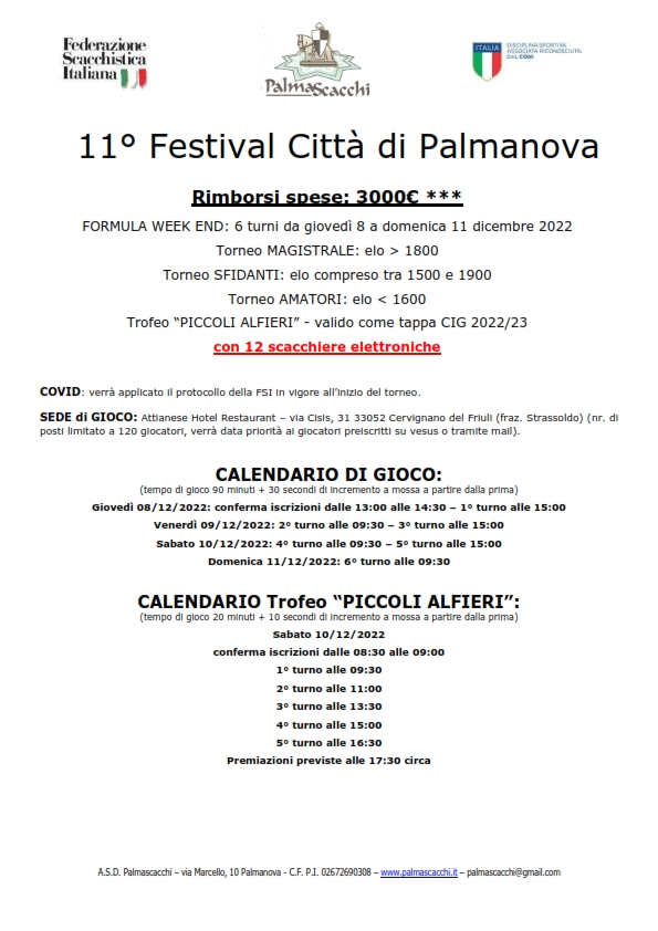 Festival Palmanova 2022