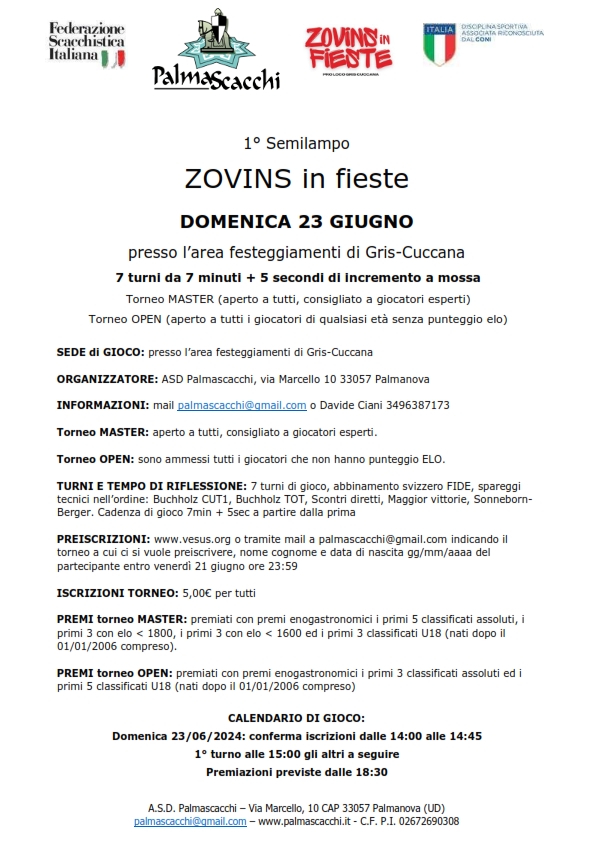 Zovins in Fieste