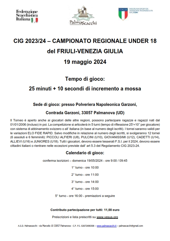 Regionale CIG 2024 FVG